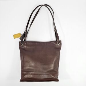 Vintage Coach Westport Bucket Shoulder Bag #4242 Brown Leather Tote Purse